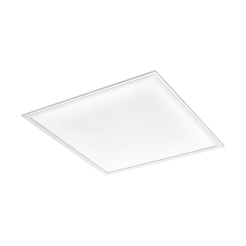 EGLO connect.z Smart-Home LED Panel Salobrena-Z, L x B 59,5 cm, ZigBee, App und Sprachsteuerung Alexa, Lichtfarbe einstellbar (warmweiß-kaltweiß), dimmbar, Alu Deckenlampe weiß von EGLO