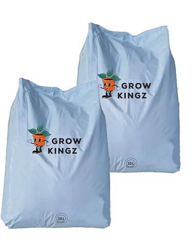 growkingz 2er Pack 100 Liter Growerde Lightmix Growmix 1,2 EC 5,5 PH für gesundes Wachstum Indoor und Outdoor von ELITE BBQ