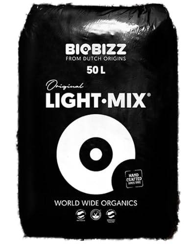 growkingz Biobizz Light Mix 50 Liter Bioizz Light Mix 50l organische Growerde Indoor Outdoor mit kostenlosem Düngeschema von ELITE BBQ
