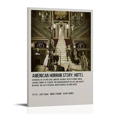 ELedvb American Horror Story Hotel ArtCanvas Poster Dekorative Malerei Leinwand Wandposter und Kunstdruck Moderne Familie Schlafzimmer Dekor Poster 20 x 30 cm von ELedvb