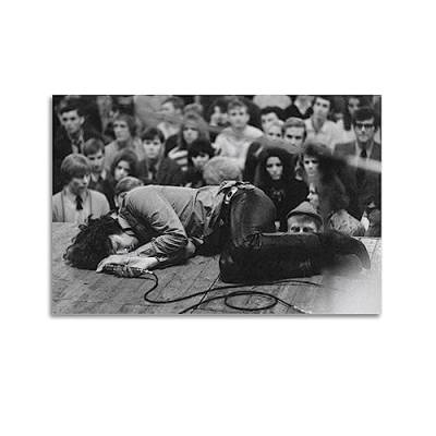 ELedvb Jim Morrison Collapsed on StageLeinwand-Poster, dekoratives Gemälde, Leinwand-Wandposter und Kunstdruck, modernes Familienschlafzimmer-Dekor-Poster, 30 x 45 cm von ELedvb