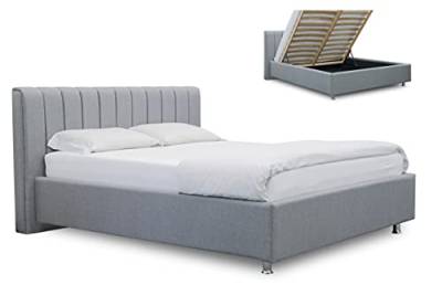 ES Design 08 Polsterbett Antony mit 5 Jahren Garantie, EIN hochwertiges Bett, Lattenrost und Stauraum (120 x 200 cm) von ES Design 08