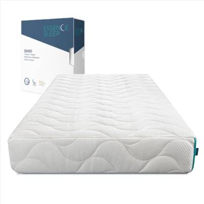 ESSENCE SLEEP DAXO Kaltschaummatratze mit HR Foam Schicht für optimale Schlafunterstützung und Reduktion der Bewegungsübertragung und antiallergischem sowie antibakteriellem Bezug, 90 x 200 x 20 cm von ESSENCE SLEEP
