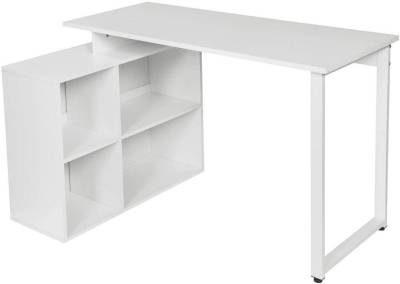 EUGAD Schreibtisch, mit Ablagen Holz 116x75x80cm Weiß von EUGAD