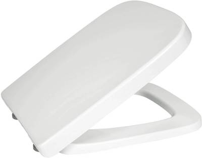 EUGAD WC-Sitz (1-St), Toilettendeckel mit Absenkautomatik Eckige Form Weiß von EUGAD