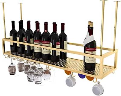 EVXOIJMS Weinregal-Decken-Weinregale, hängendes Weinglasregal im Restaurant an der Bar, für Bar, Café, Küche usw./a/120 * 30 cm (A 120 * 30 cm) (A 120 * 30 cm) von EVXOIJMS
