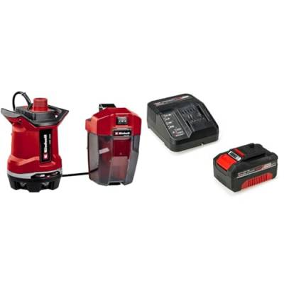 Einhell Akku-Schmutzwasserpumpe GE-DP 18/25 Li Power X-Change (18 V, 7.500 L/h Fördermenge, 5 m Förderhöhe, ECO- und BOOST-Modus, inkl. 4,0 Ah Akku und Ladegerät) von Einhell