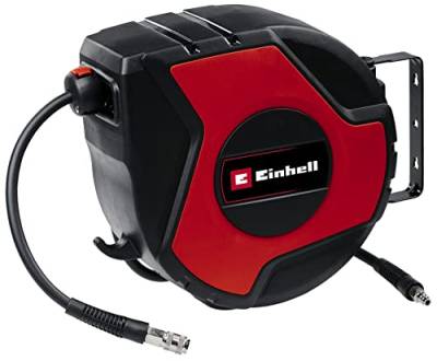 Einhell Druckluft-Schlauchtrommel TC-PH 150 (Schlauchlänge 15 m + 1,5 m Anschlussschlauch, Schlauchinnendurchmesser 9 mm, max. Betriebsdruck 16 bar, inkl. Wandhalterung) von Einhell