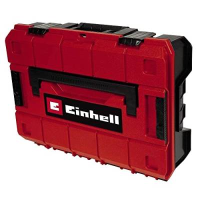 Einhell Systemkoffer E-Case S-F (max. 25 kg, universelle Aufbewahrung und Transport von Zubehör und Werkzeug, stapelbar, spritzwassergeschützt, inkl. 2x Schaumstoffeinlagen, Rasterschaumstoff) von Einhell