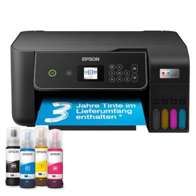 EcoTank ET-2870 A4-Multifunktions-Wi-Fi-Tintentankdrucker, mit einem im Lieferumfang enthaltenen Vorrat an Tinten bis zu 3 Jahren von Epson