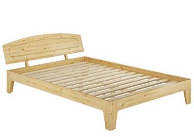 Erst-Holz® Futonbett Doppelbett Kiefer Natur 140x200 Massivholzbett mit Rollrost Jugendbett 60.63-14 von Erst-Holz