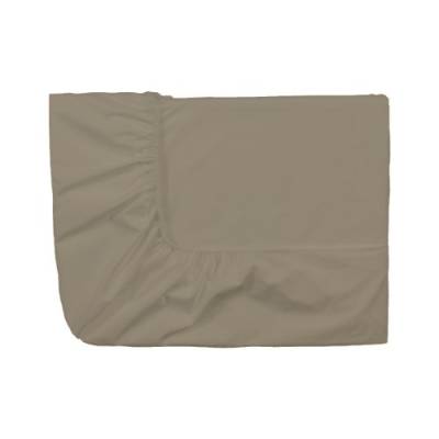 Essix Royal Line Spannbettlaken, Perkal-Baumwolle, Taupe, 2 x 80 x 200 cm von ESSIX