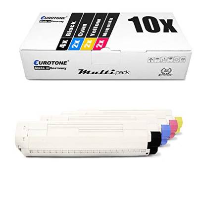 10x Eurotone Toner für Oki MC 853 873 wie Set Patronen Druckerpatronen von Eurotone