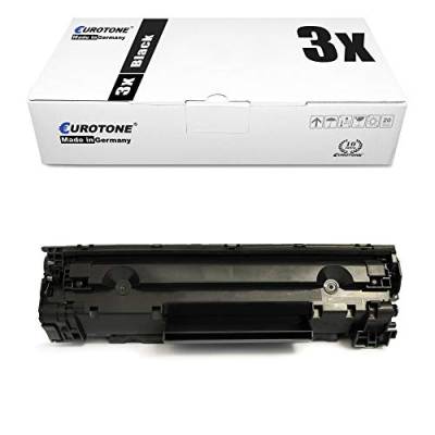 3X Müller Printware Toner kompatibel für Canon I-Sensys LBP 6200 6230 dw d, 3483B002 726 von Eurotone