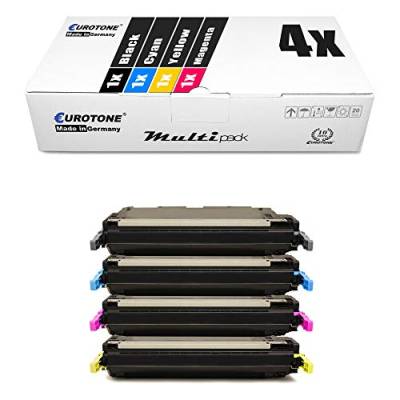 4X EOS-Toner Set kompatibel für HP Color Laserjet 4700 N/DN/DTN/Plus für Q5950A Q5951A Q5952A Q5953A von Eurotone