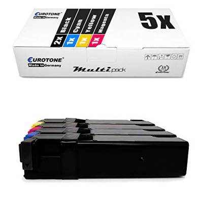 5X Müller Printware Toner für Xerox Workcentre 6505 DN N ersetzt Schwarz Blau Rot Gelb von Eurotone