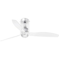 Mini tube fan Deckenventilator transparent mit Licht von FARO BARCELONA