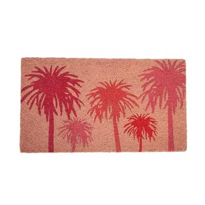 Fisura – Original Fußmatte Palmen“ aus Kokosnuss mit Rutschfester PVC-Rückseite. Fußabtreter für den Hauseingang. Rosa Fußabtreter. Handbemalt. Maße: 70 cm x 40 cm. von FISURA