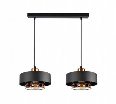 FKL DESIGN Home Deco Deckenlampe Pendellampe Hängelampe Wandlampe Leuchte Pendelleuchte Schwarz Weiß Kupfer Lampe aus Serie 754K (Schwarz, Hängelampe 754K-Z2) von FKL DESIGN Home Deco