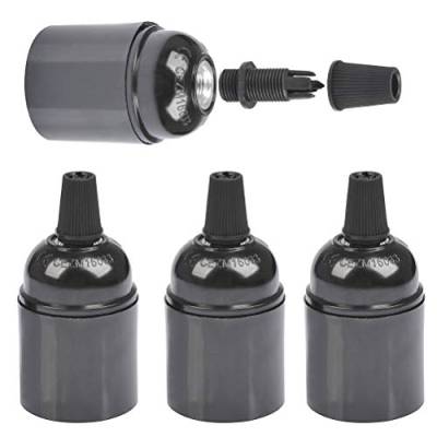 FOCCTS 4 Stück Glühbirnen E27 Glühbirne Adapter (φ38 * H50mm) Bulbhead Light Converter zu E27 Lampenfassung mit Glühbirnenhalter für Vintage Glühbirne Wasserdichte isolierte Glühbirne Schraube von FOCCTS