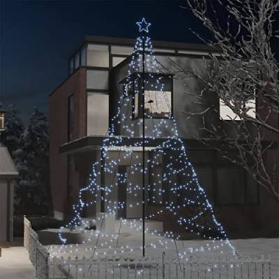 Festnight Weihnachtsbaum Metall Aussen Weihnachtsbeleuchtung Außen Weihnachtsdeko Aussen Beleuchteter Tannenbaum Metall Christbaumbeleuchtung Weihnachten Deko Christbaum (Kaltweiß, 500 cm typ-3) von Festnight