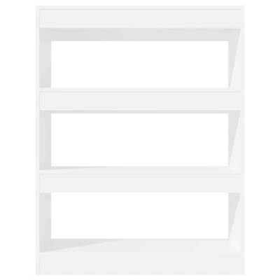 Finlon Modernes Hochglanz-Bücherregal und Raumteiler in Weiß – Bücherregal aus Holz, stilvolle Aufbewahrungseinheit für zeitgenössische Inneneinrichtung-Weiß von Finlon