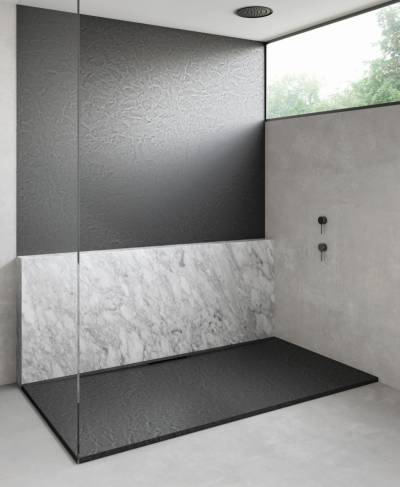 Fiora Duschwanne Trace, Struktur Venezia, 1200X900X25 STV12090 von Fiora