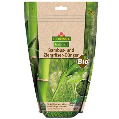 Florissa Natürlich BIO Spezialdünger für Bambus und Ziergräser | biologisch GÄRTNERN Gütesiegel | haustierfreundlich | im wasserdichten, wiederverschließbaren Beutel, 750 g (1er Pack) von Florissa Natürlich