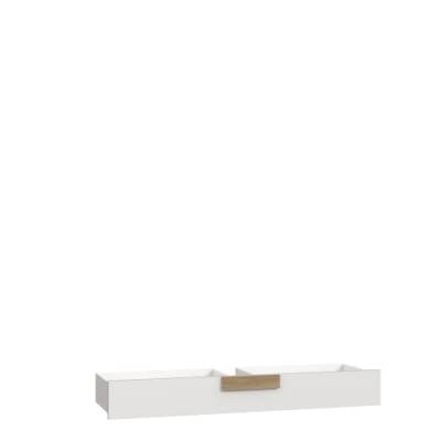 FORTE Arkina Schublade zum Bett LBLL012 , Holzwerkstoff, Artisan Eiche + Weiß, B x H x T: 144,4 x 20,5 x 43 cm von Forte Möbel