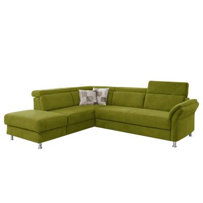 Fredriks Ecksofa Calang Grasgrün Webstoff 267x97x228 cm (BxHxT) mit Schlaffunktion/Bettkasten Modern von sit&more