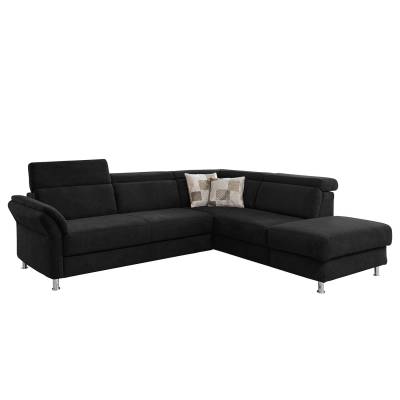 Fredriks Ecksofa Calang Schwarz Webstoff 267x97x228 cm (BxHxT) mit Schlaffunktion/Bettkasten Modern von sit&more