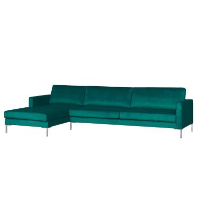 Fredriks Ecksofa Portobello III Petrol Samt 293x75x155 cm von Fredriks