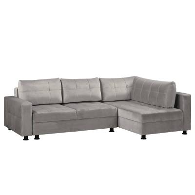 Fredriks Ecksofa Upwell II Grau 100% Polyester 266x72x167 cm (BxHxT) mit Schlaffunktion/Bettkasten Modern von Fredriks