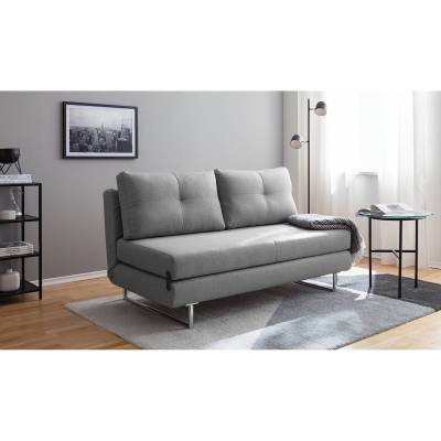 Fredriks Schlafsofa Newheaven Hellgrau Webstoff 150x85x88 cm mit Schlaffunktion von Fredriks