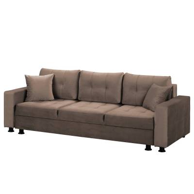 Fredriks Schlafsofa Upwell II Braun 100% Polyester 236x72x96 cm (BxHxT) mit Schlaffunktion/Bettkasten Modern von Fredriks