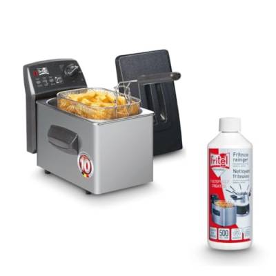 FRITEL Friteuse Turbo SF 4050 2 Liter + Gratis Friteuserreiniger - Doppelheizelement - 2000 Watt von Fritel