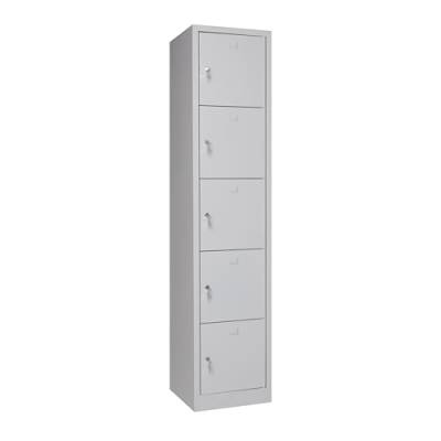 furni24 Schließfachschrank Schließfach Wertfachschrank Personalschrank Wertfach Spind 190 cm x 40 cm x 45 cm grau RAL 7035 **fertig montiert** Verschiedene Ausführungen von furni24