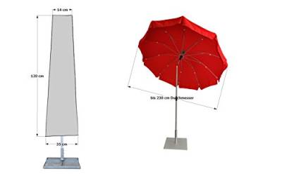 GRASEKAMP Qualität seit 1972 Schirmhülle Länge 120cm Sonnenschirm Schutzhaube Schutzhülle Abdeckplane von GRASEKAMP Qualität seit 1972