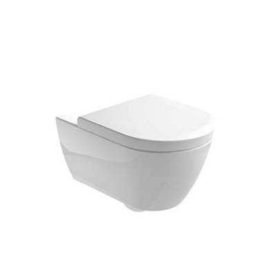 Gala Rimless Hänge-WC, horizontal, Emma-Kollektion, Weiß, 54 x 36 x 36 cm (Referenznummer: 3027201), Standard von Gala