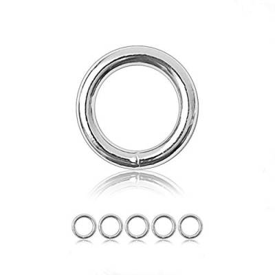 O - Ring Stahl, 5 Stück, 28mm außen, geschweißt Nicht-rostend, für Paracord 550 von Ganzoo