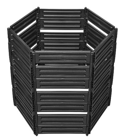GARANTIA AIR-King Steckkomposter schwarz Komposter mit Stecksystem (850 Liter) von Garantia