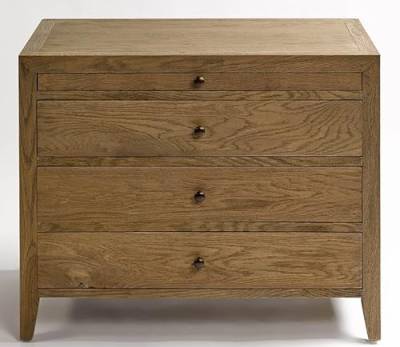 Genérico Kommode aus Holz mit 3 Schubladen, elegantes Design, Nachttisch oder Beistellkommode (Eiche, drei + Tablett) von Genérico