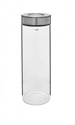 Gerlach Ambiente Glasbehälter mit Stahldeckel Vorratsgläser Vorratsdosen mi Deckel 1,9l von Gerlach