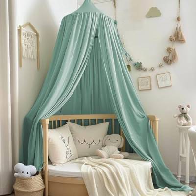 Ginkago Betthimmel Baldachin Kinderzimmer Baby Betthimmel Riesig Betthimmel Kinder Himmelbett Vorhänge Prinzessin Baldachin für Spiel Lesen Schlafzimmer Ankleidezimmer von Ginkago