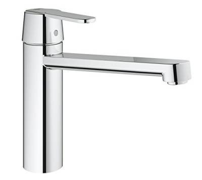 GROHE Get - Einhand- Spültischarmatur (mittelhoher Auslauf, Schwenkbereich 140°, Einlochmontage), chrom, 30196000 von Grohe