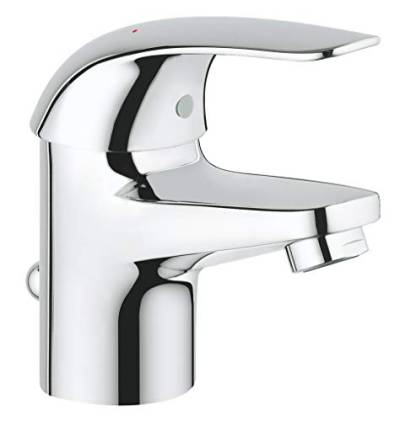 GROHE Euroeco - Einhand- Waschtischarmatur (wassersparend, S-Size, mit Keramikkartusche, kratzfest) , chrom, 23262000, 17 von Grohe