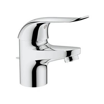 GROHE Euroeco Waschtisch-Einhebelmischer, 120 mm, verchromt 32763000, Silber von Grohe