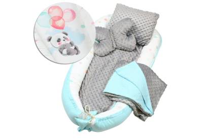 HAGO Babybett 5 teiliges Babynest Nestchen Kokon Reisebett Kuschelnest Matratze von HAGO