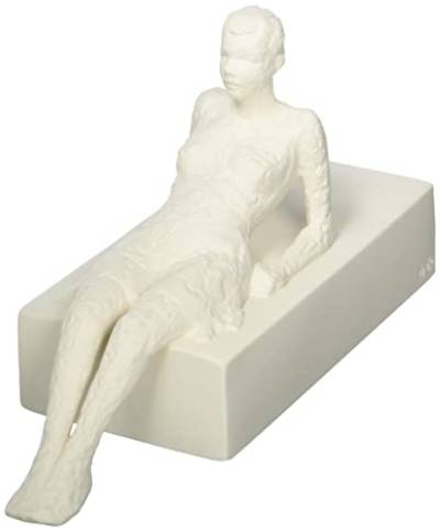 Kähler Der Aufmerksame H13 cm Character Skulpturen Unglasierte Oberfläche, Weiss von HAK Kähler