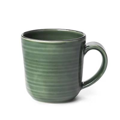Kähler Design Colore Becher mit Henkel aus Keramik in Handarbeit hergestellt, in der Farbe: Sage green, Fassungsvermögen: 33 cl, 690622 von HAK Kähler